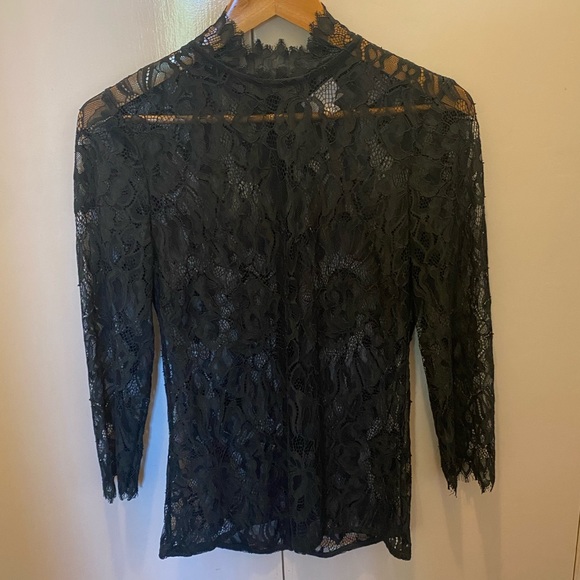 Witchery Lace Long Sleeve Top